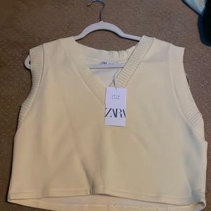 Yellow Zara top